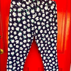 Daisy print pixie ankle pant